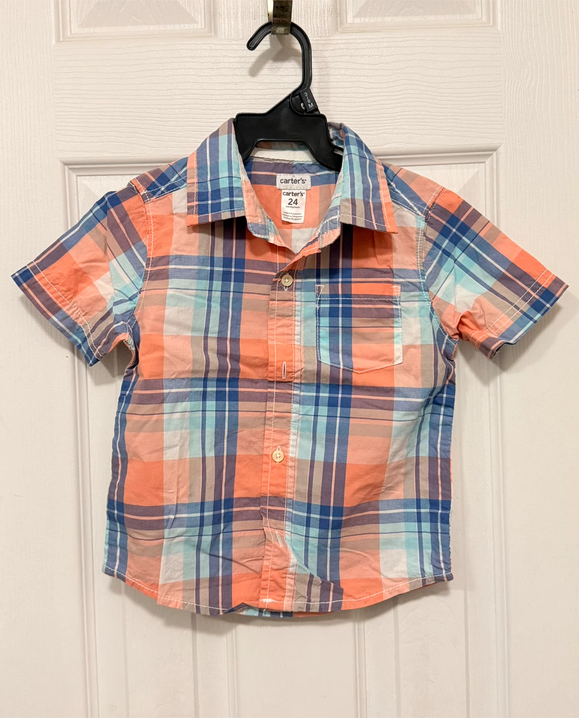 Kid’s Short Sleeve Button-Up Shirt Size 24m
