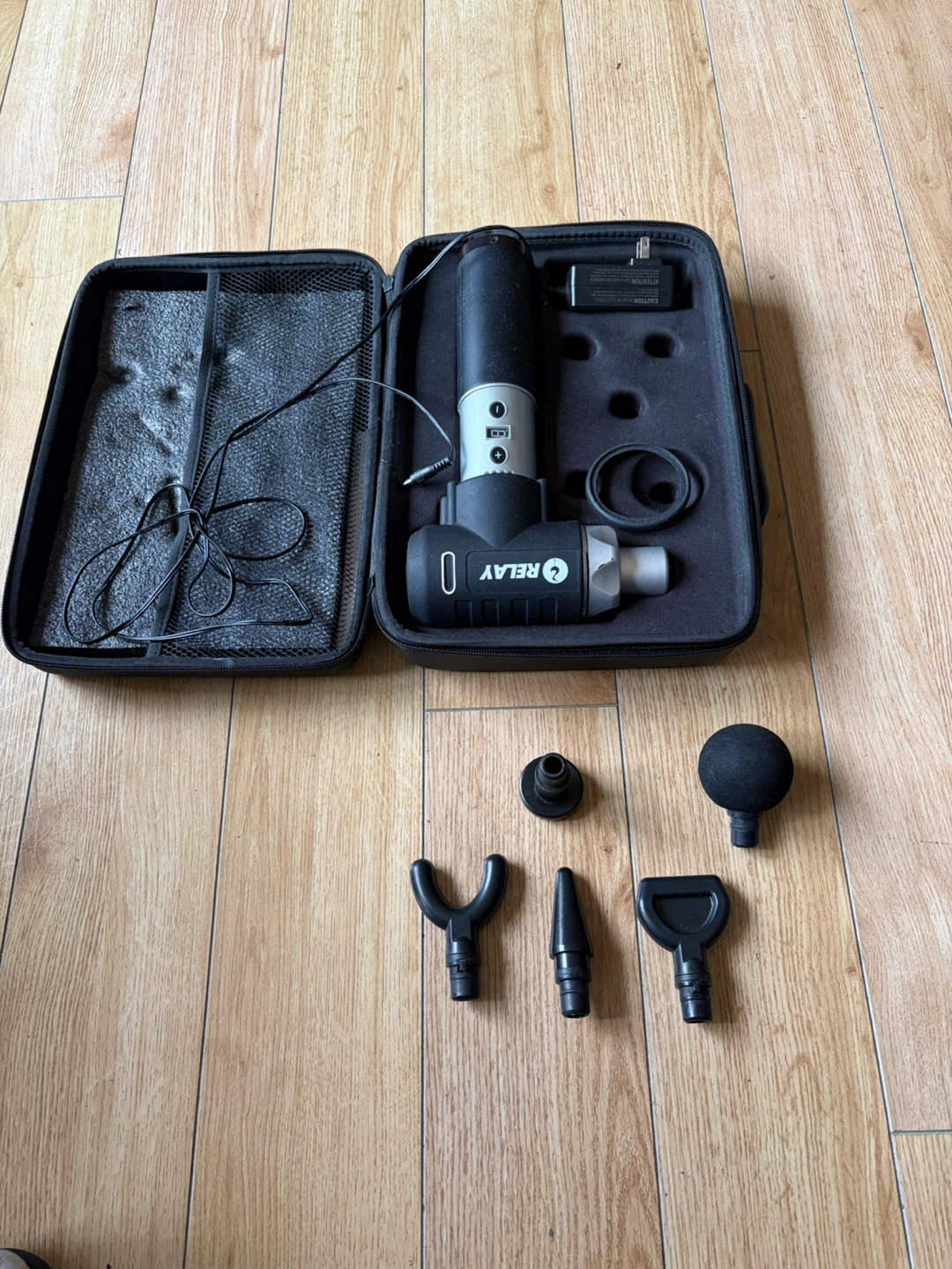 Relay Percussion Massage Gun with Case - photo 3
