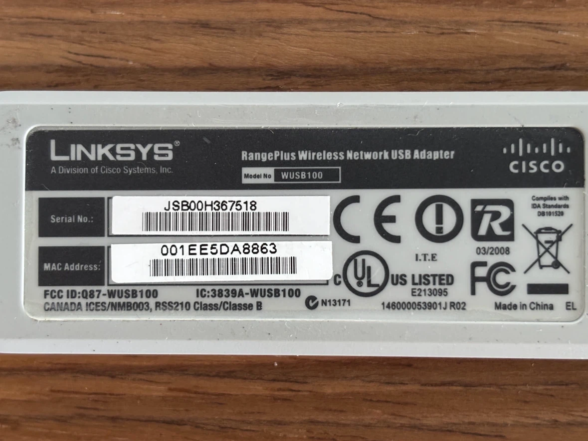 Linksys RangePlus Wireless Network USB Adapter - photo 3