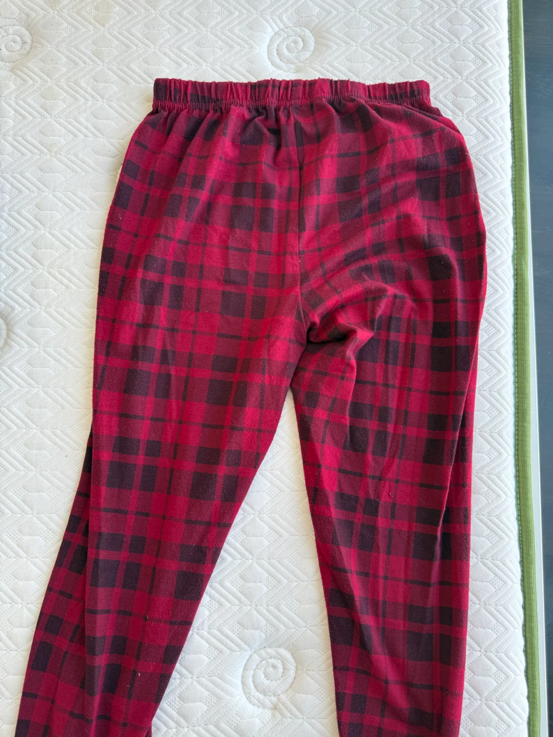 Red and Black Plaid Pajama Pants