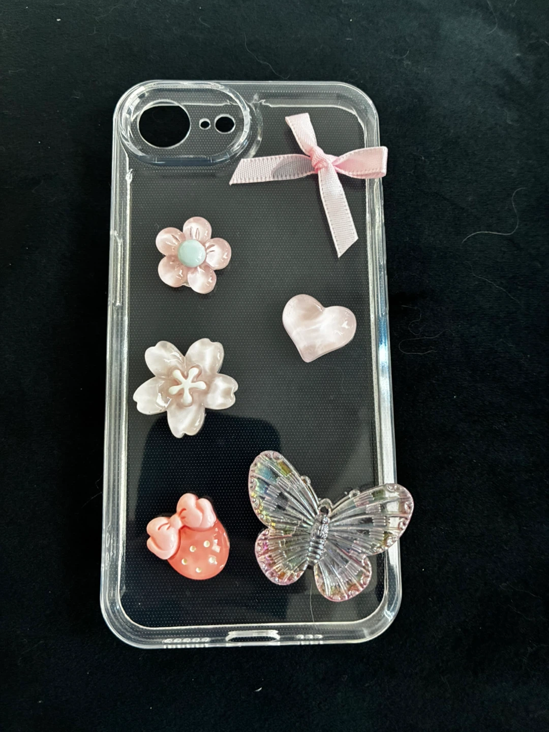 Clear Phone Case with Charms