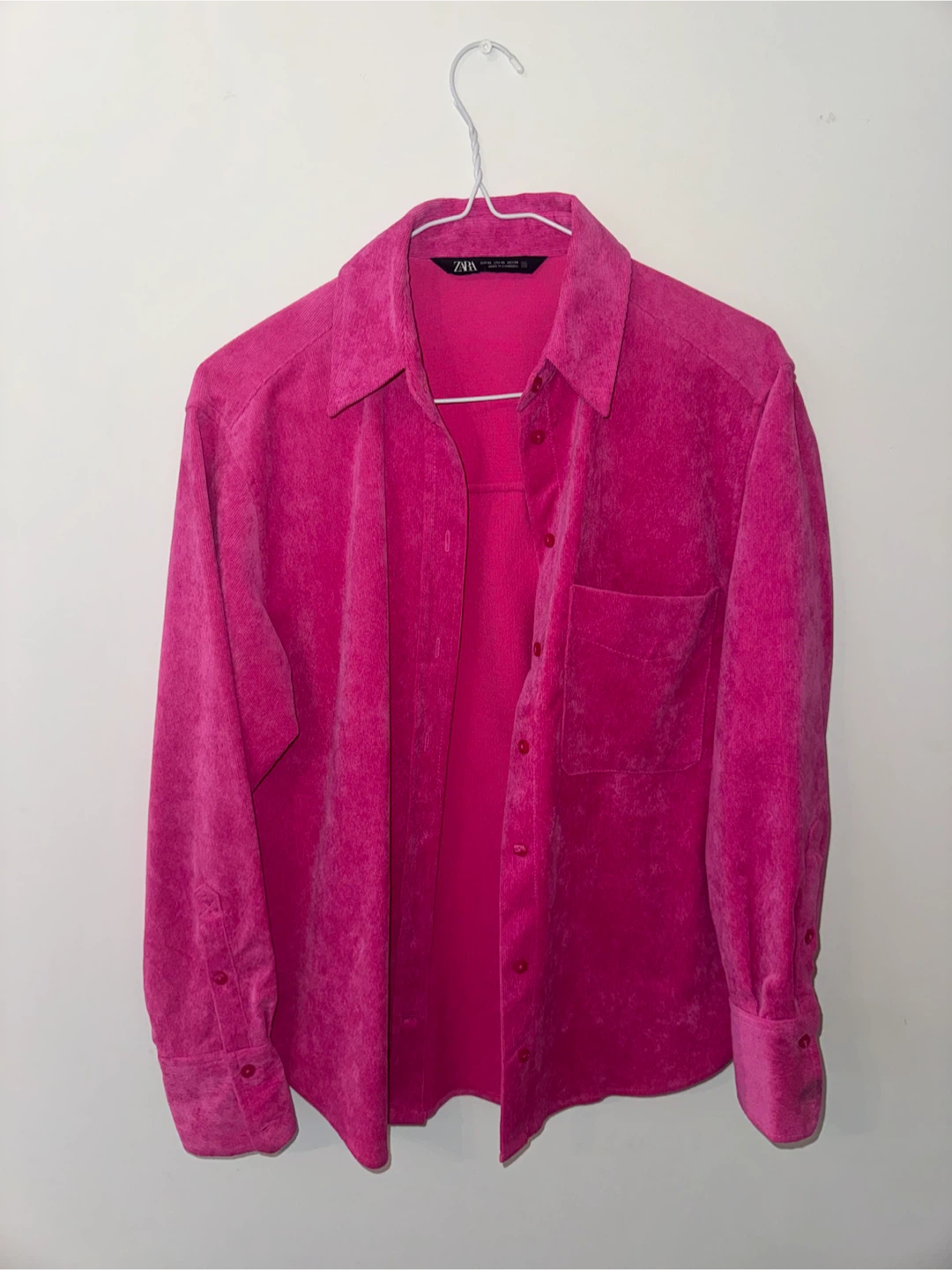 ZARA Pink Corduroy Shirt - photo 2