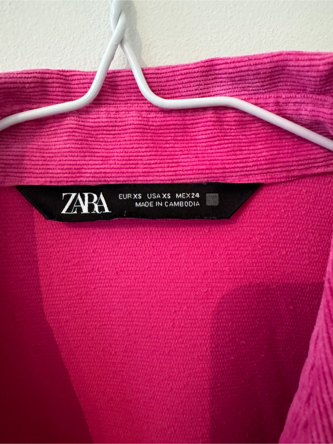 ZARA Pink Corduroy Shirt - photo 4