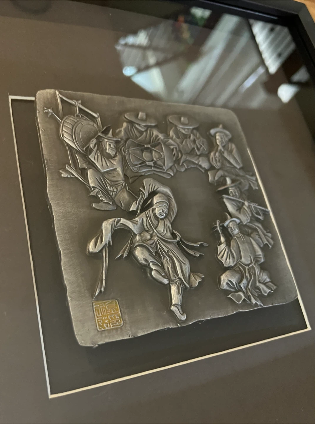 Framed Korean Pewter Art - photo 2