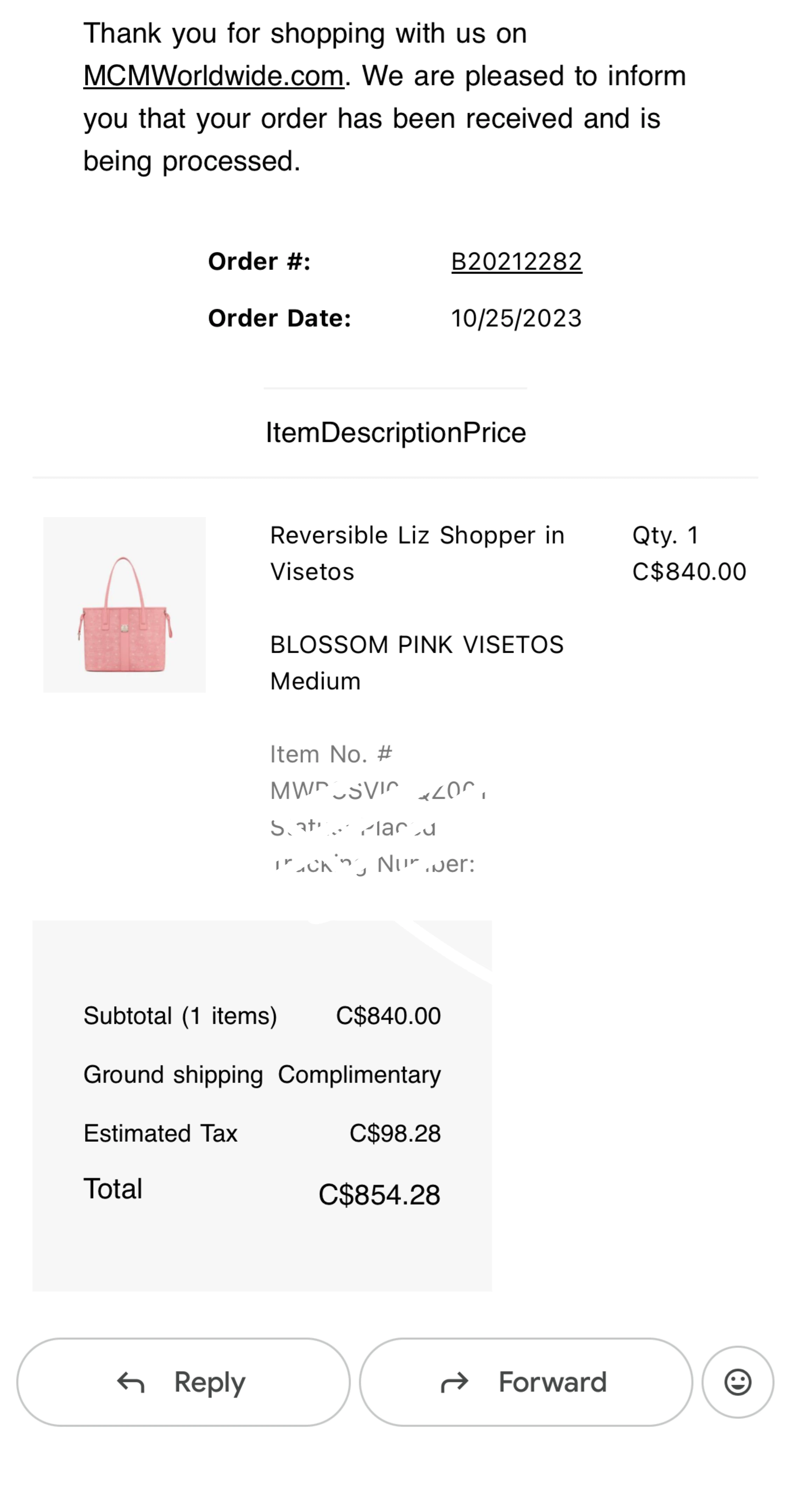 MCM blossom Pink Liz VI shopper med Tote Bag - photo 4