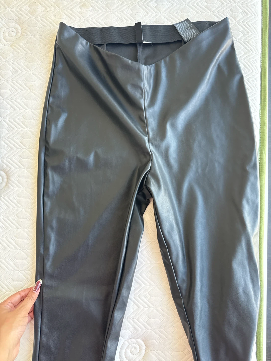 H&M Divided Faux Leather Leggings