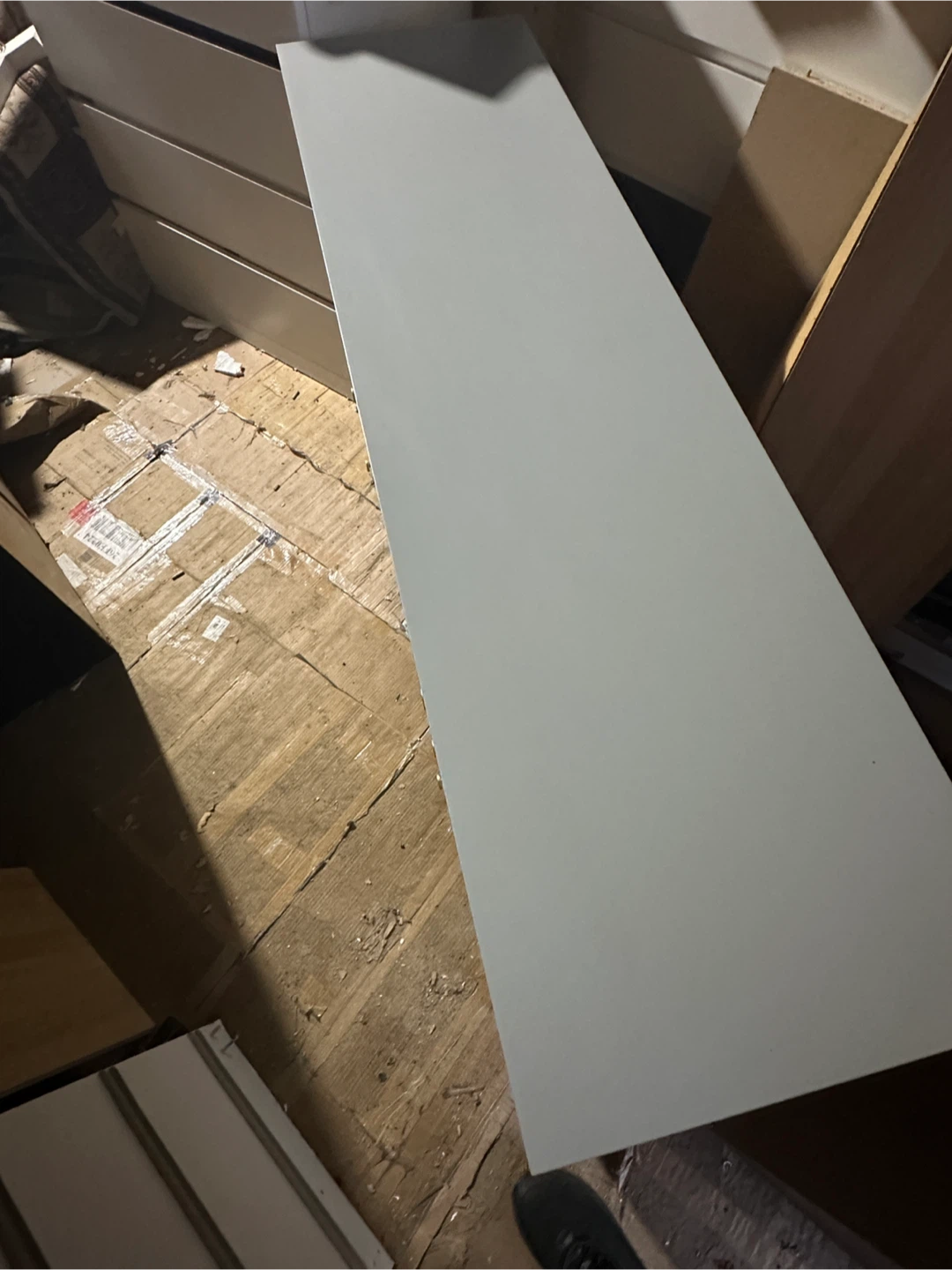 Grey 6-Drawer Dresser with Gold Knobs - photo 5