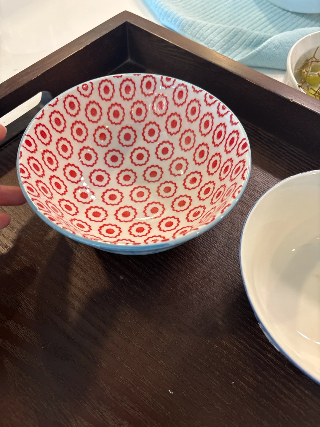 Set of 2 Decorative Ceramic Bowls