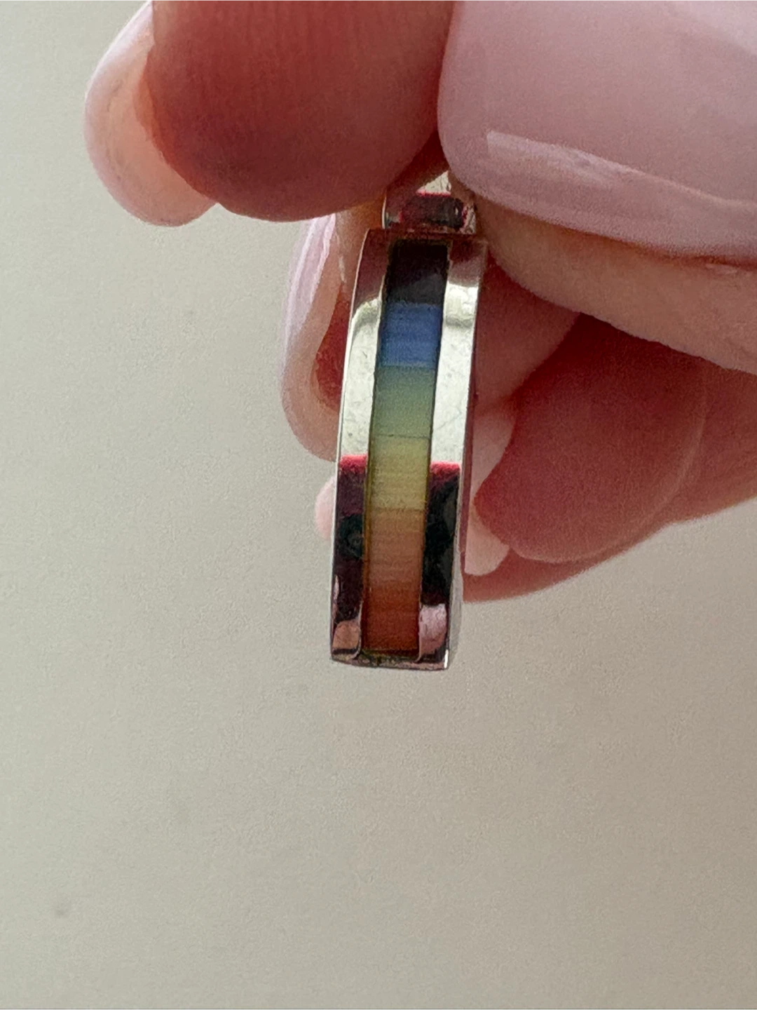 Sterling Silver Rainbow Pendant