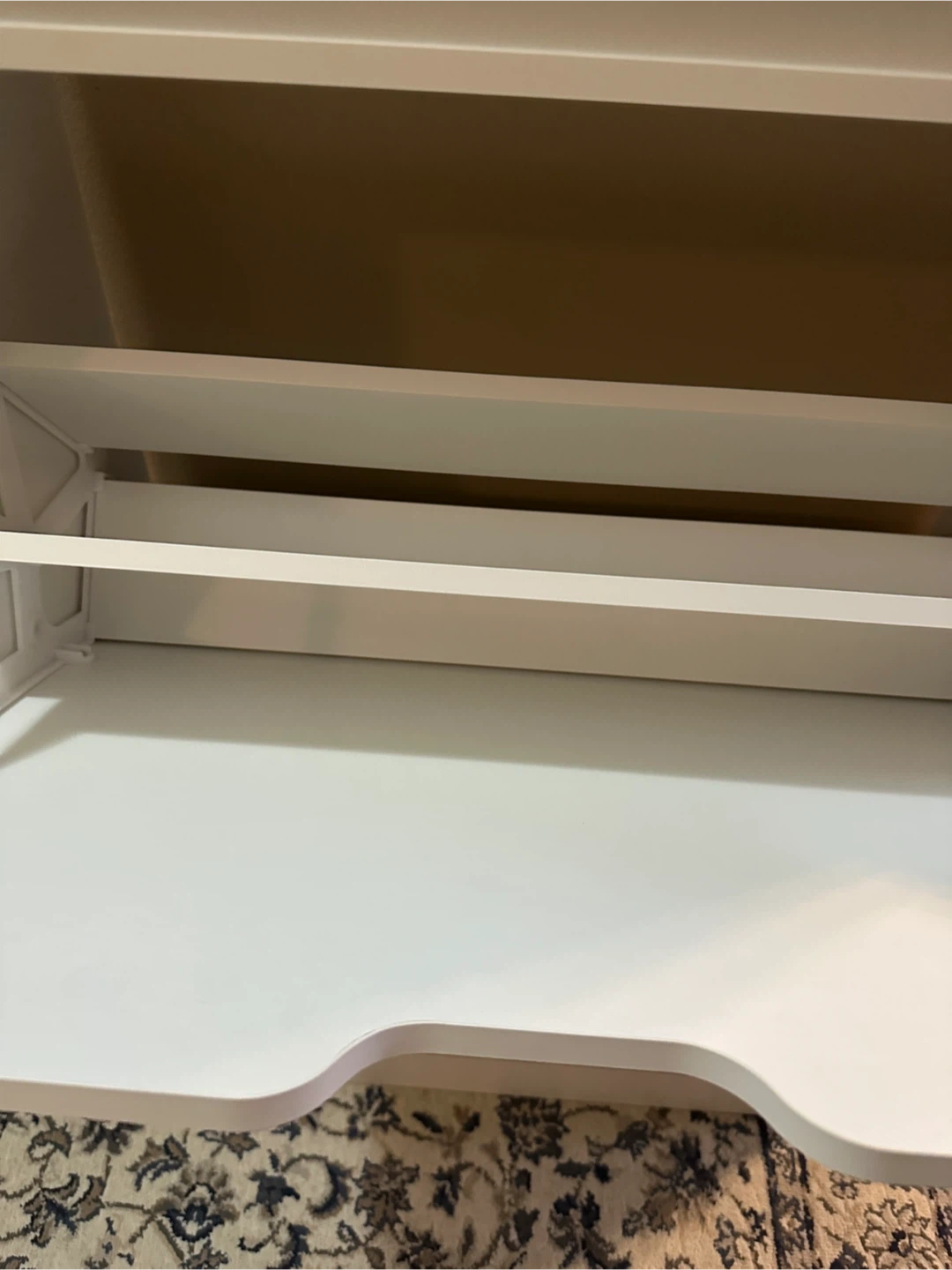White 2-compartment Shoe Cabinet - photo 2