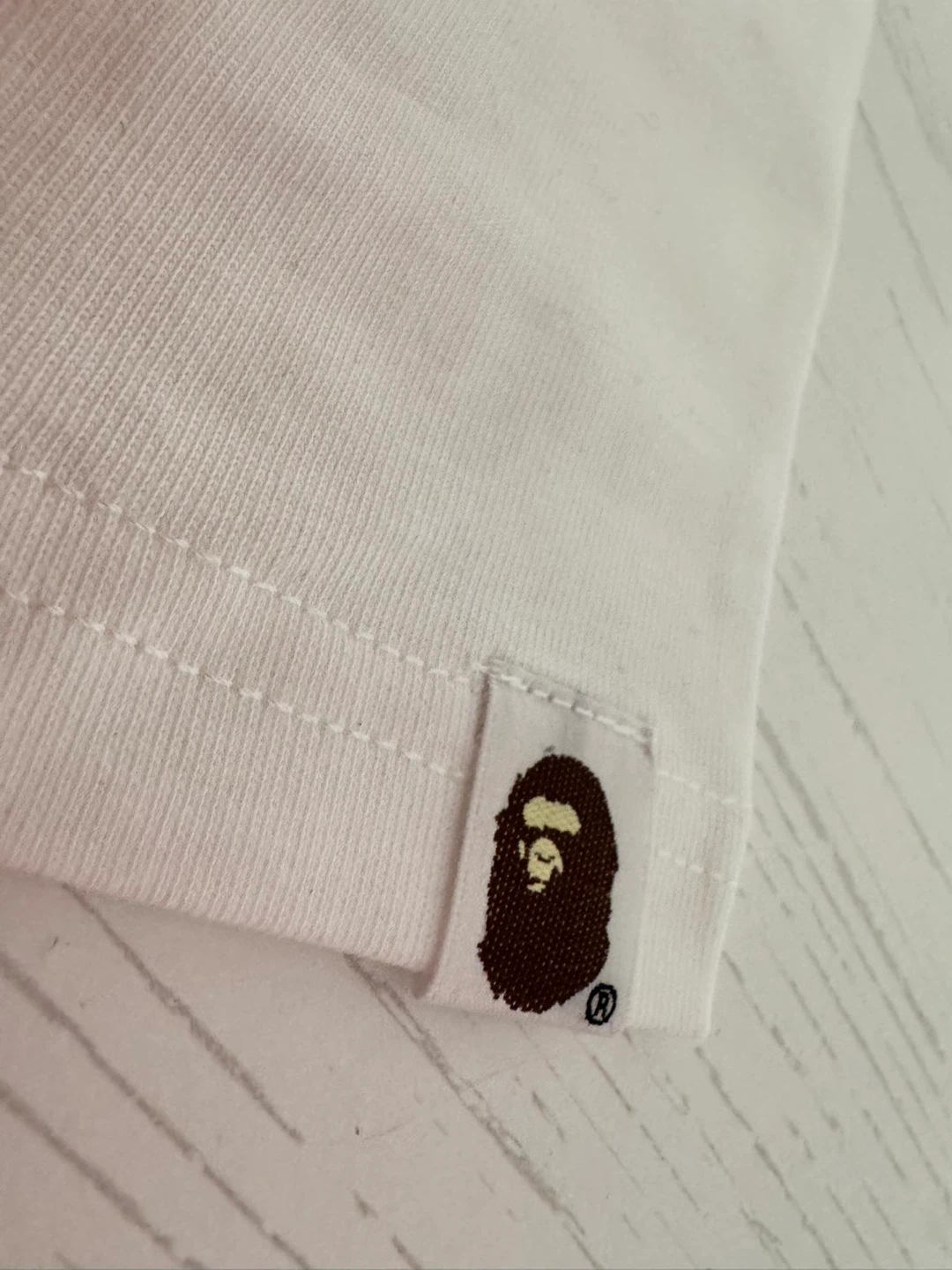 A Bathing Ape (BAPE) White Cotton T-Shirt Size S - photo 5