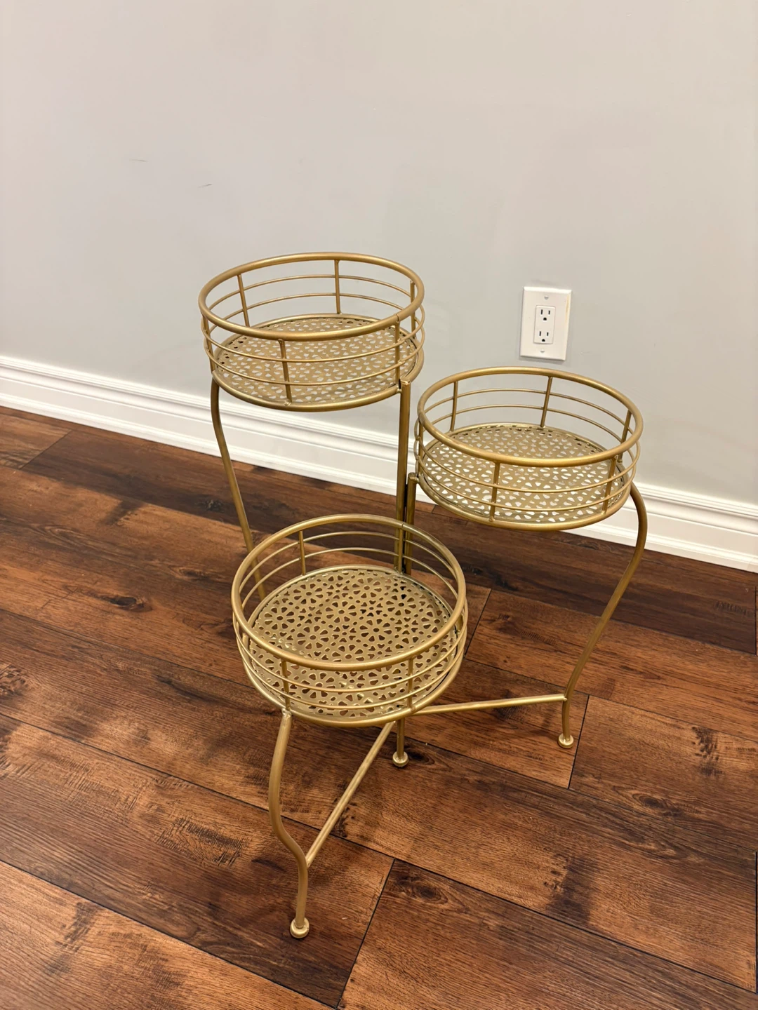 Gold Metal 3-Tier Plant Stand - photo 2