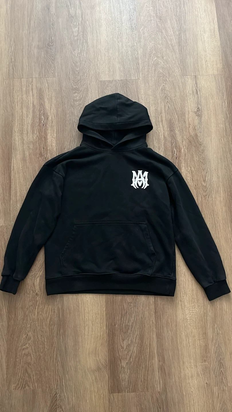 AMIRI Black Hoodie with Logo