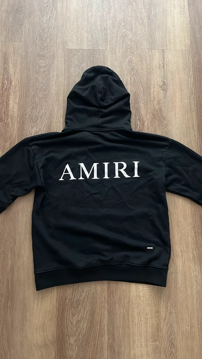 AMIRI Black Hoodie with Logo - photo 2