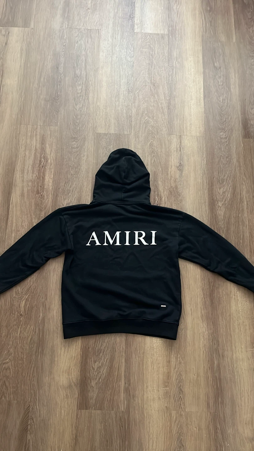 AMIRI Black Hoodie with Logo - photo 3