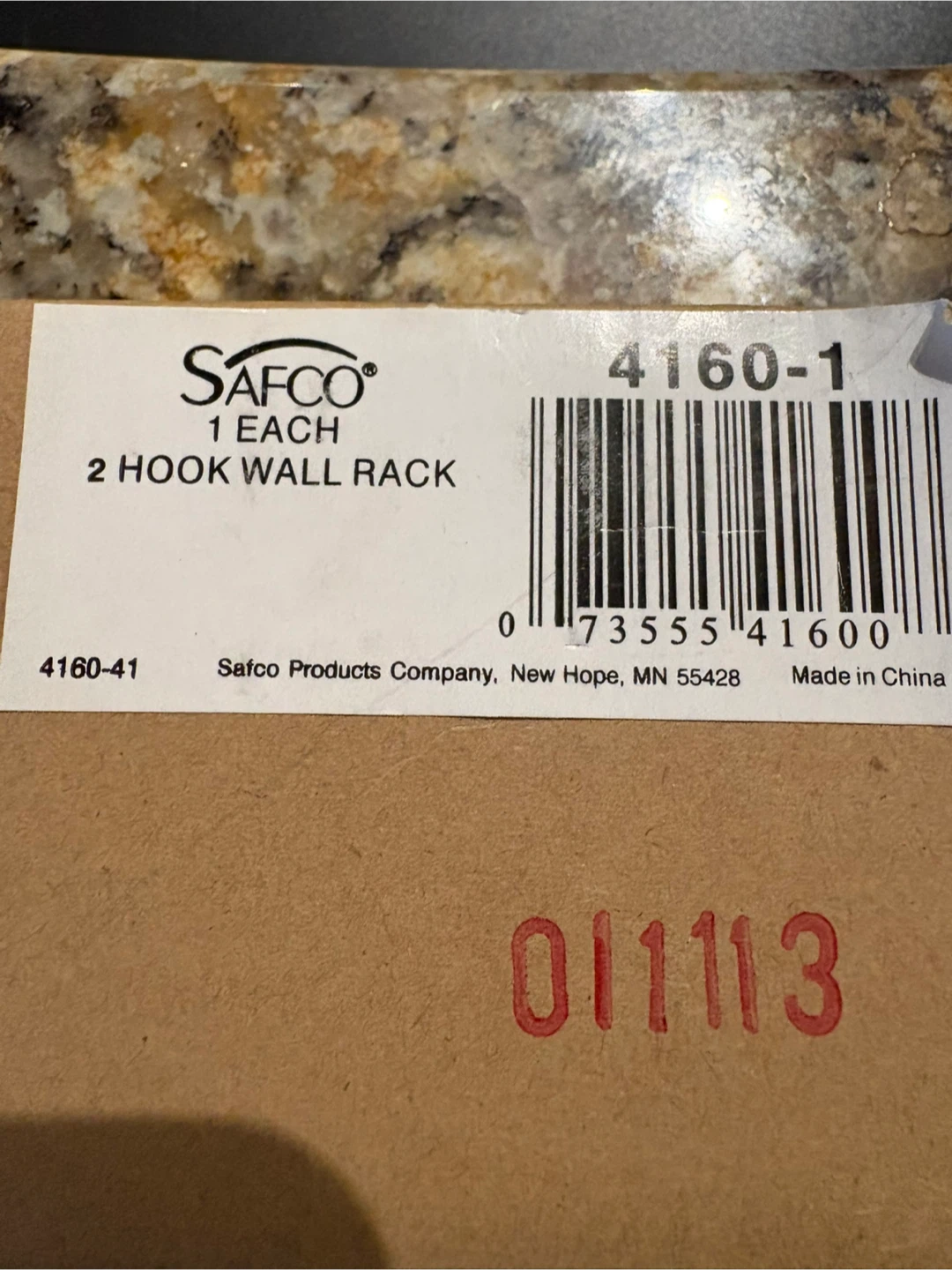 Safco 2-Hook Wall Rack