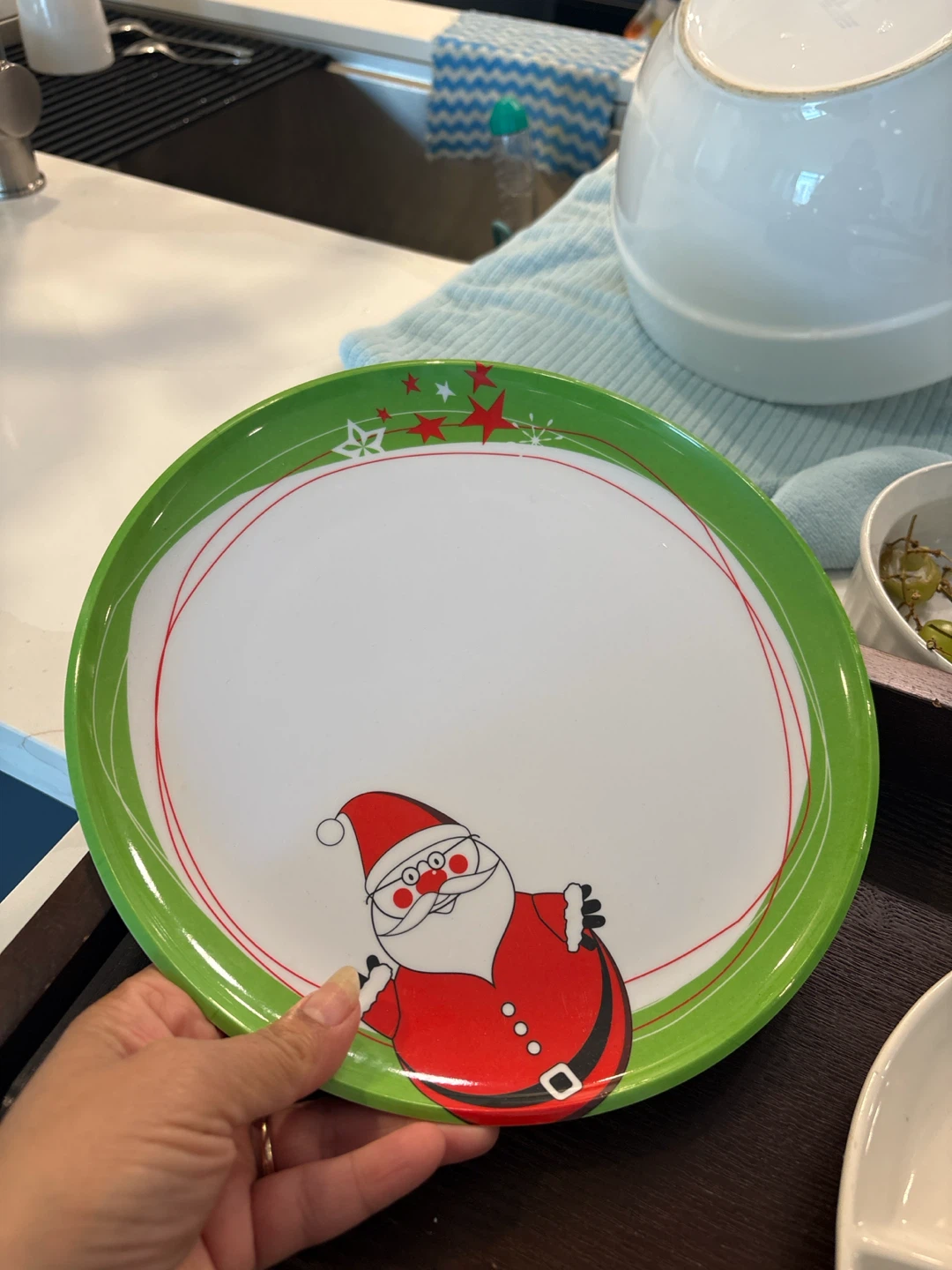 Corelle Christmas Santa Plate