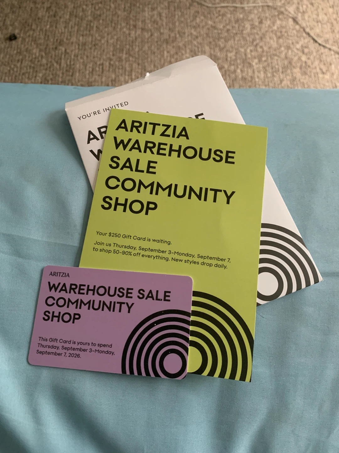 Aritzia $250 Gift Card