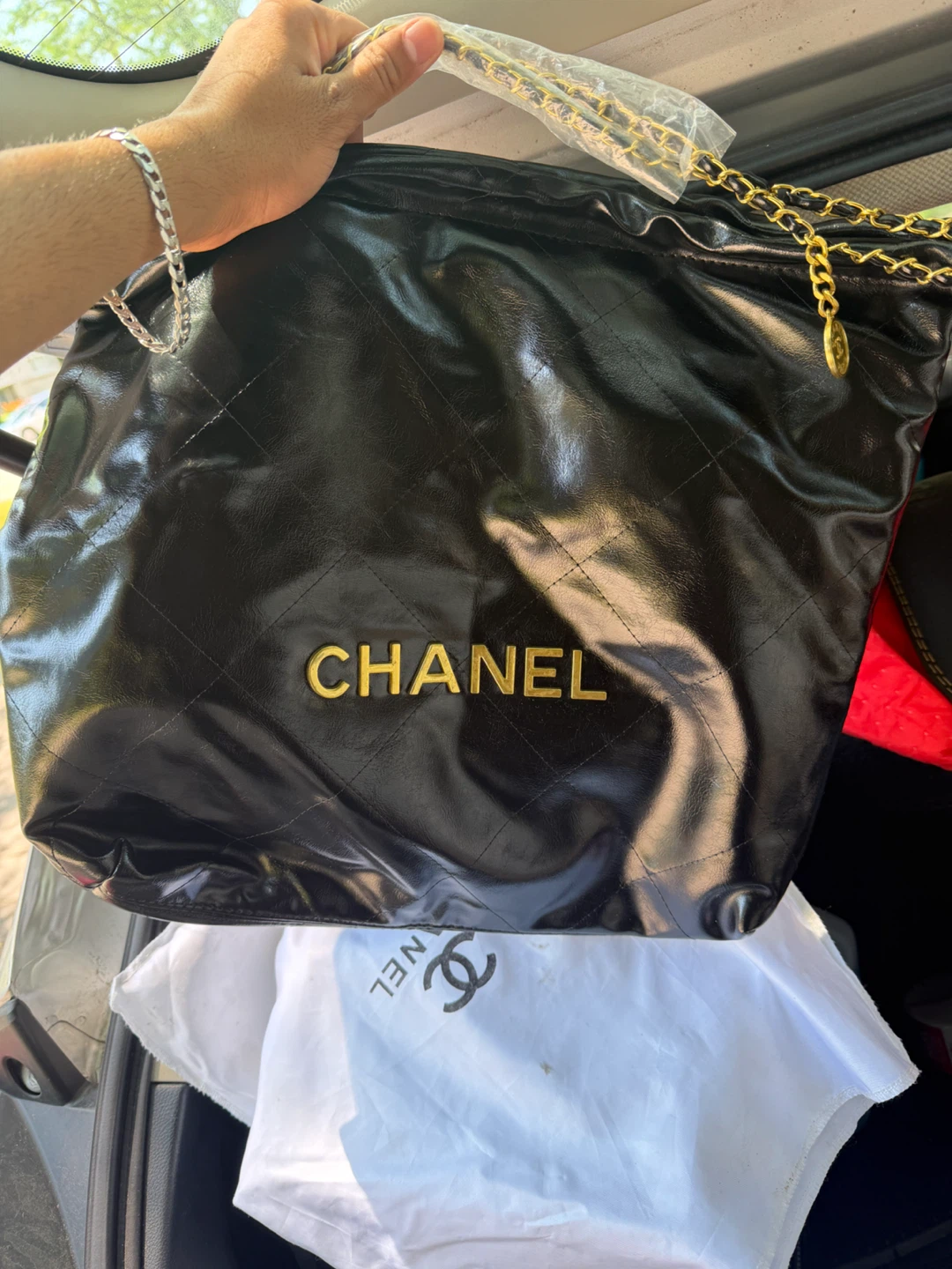 Chanel Black Quilted Tote Bag