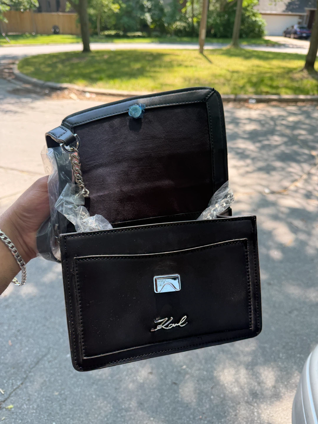 Karl Lagerfeld Black Crossbody Bag