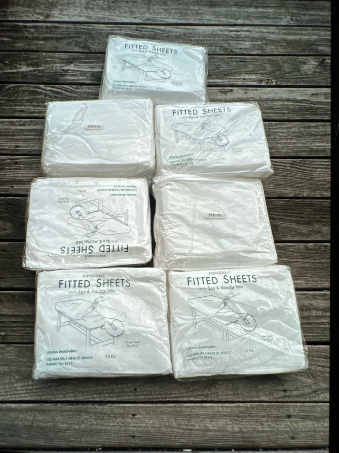 Disposable Fitted Sheets for Spa & Massage Table (7 Packs of 10) - photo 4