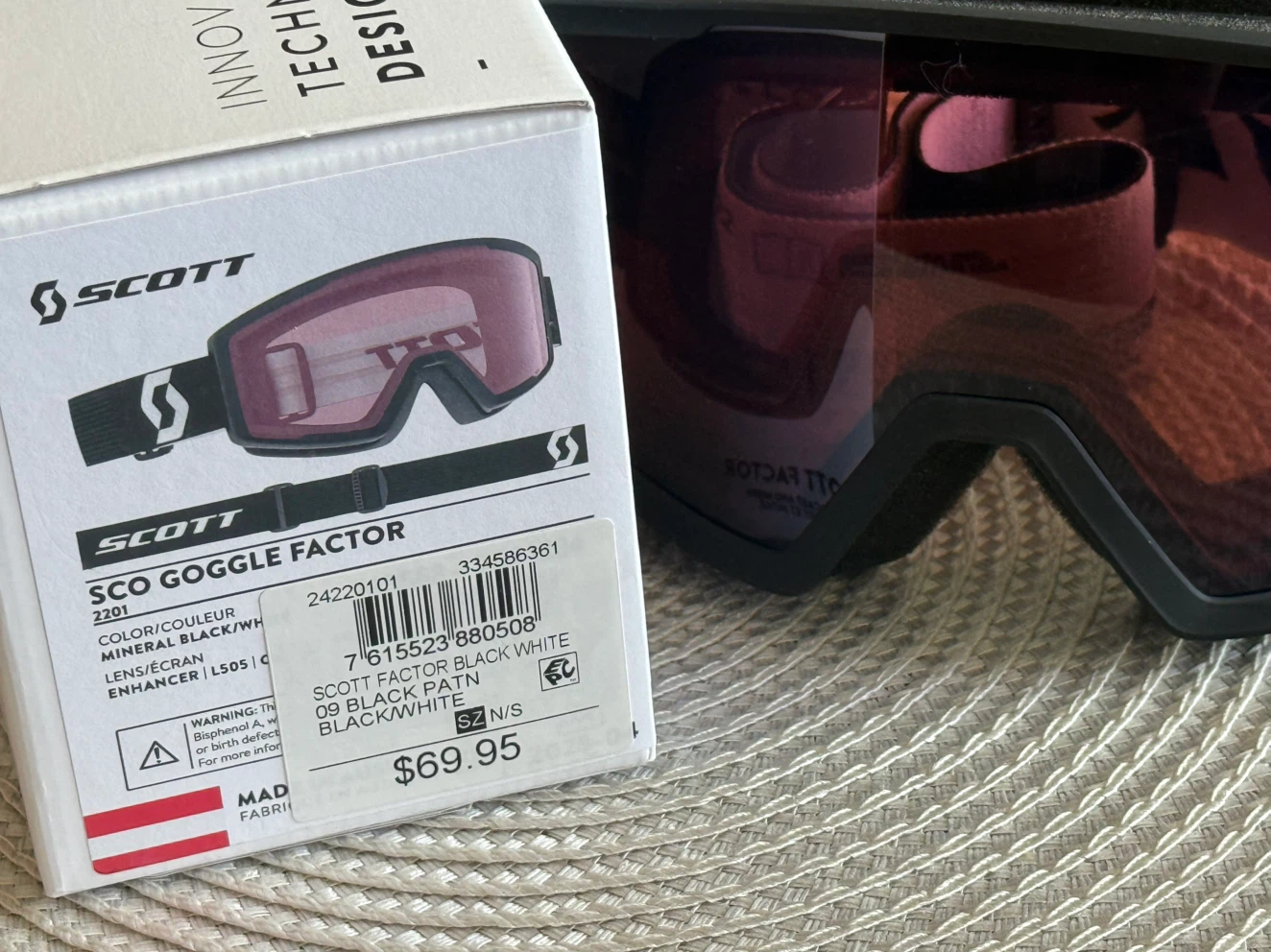 Scott Factor Ski Goggles Black/ NEW 🆕 - photo 5