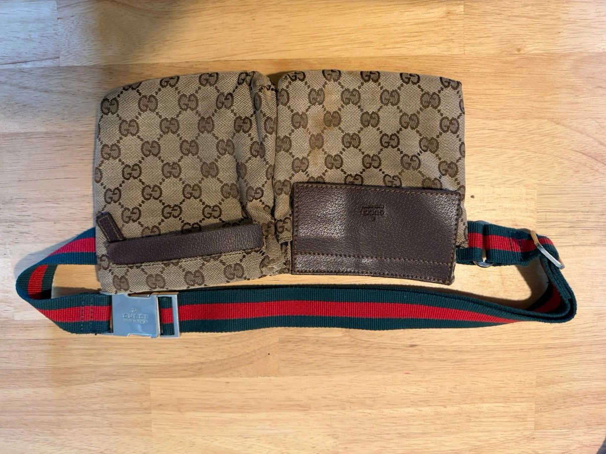 Gucci Monogram Canvas Belt Bag