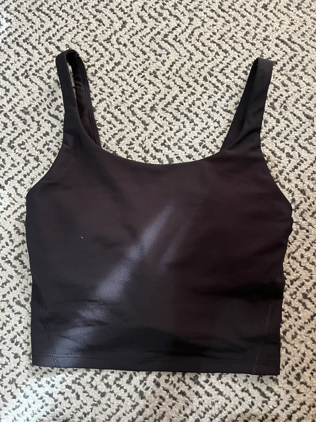 Old Navy Active PowerSoft Black Crop Tank