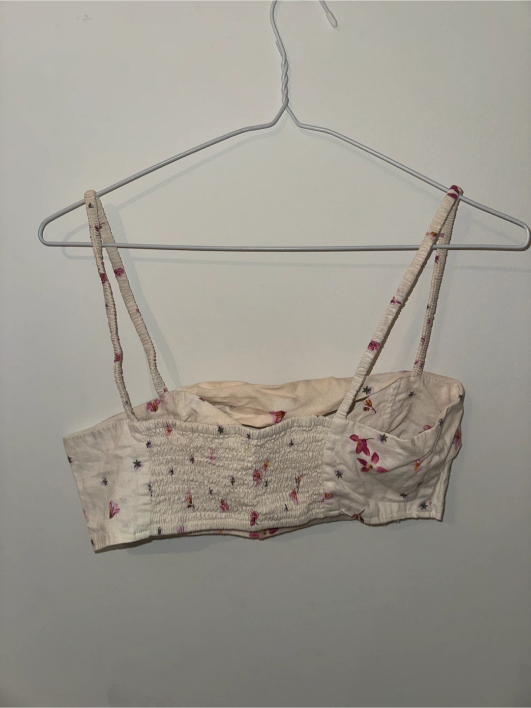 H&M Linen Blend Floral Bustier Top - photo 3