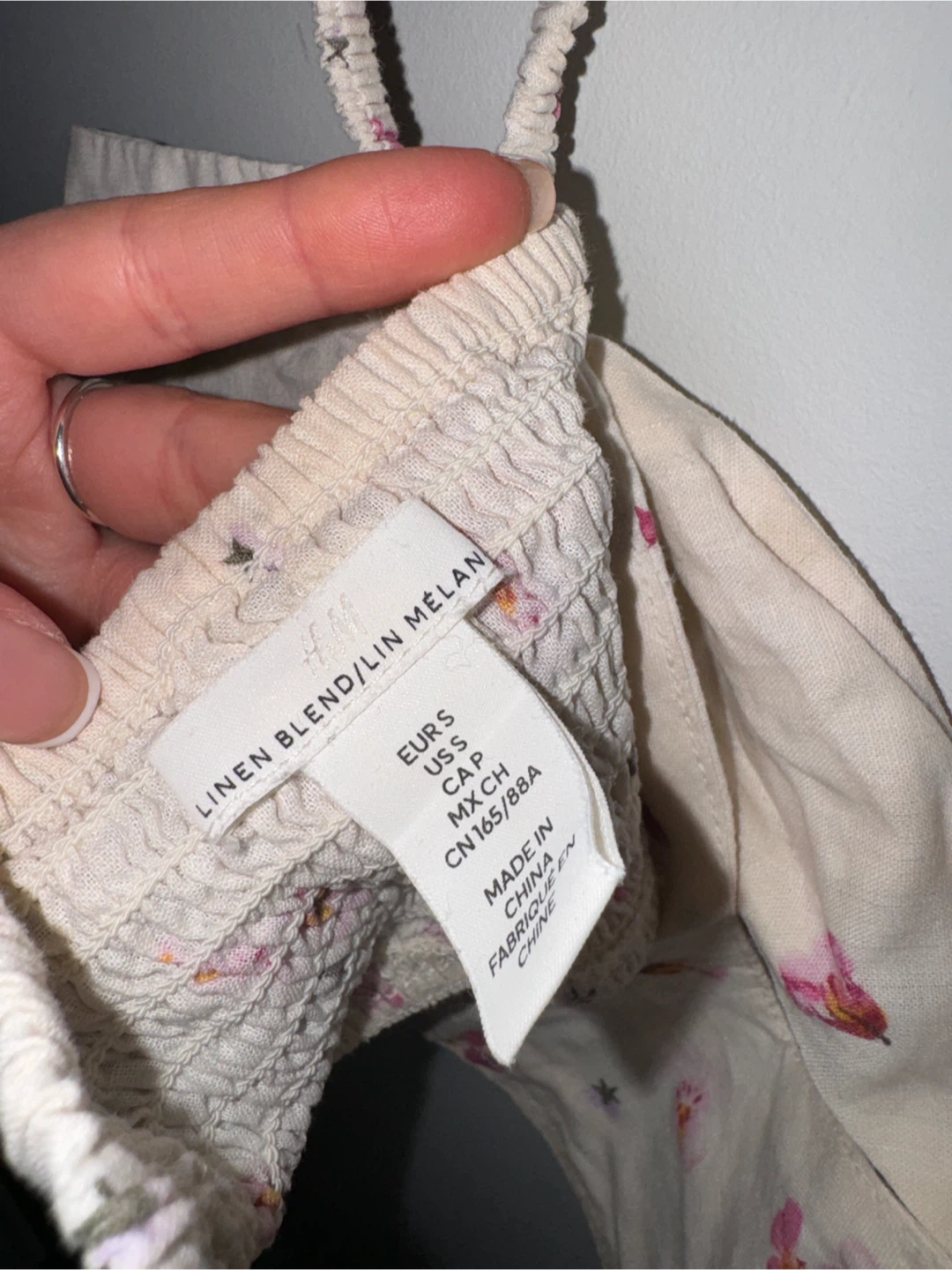 H&M Linen Blend Floral Bustier Top - photo 4