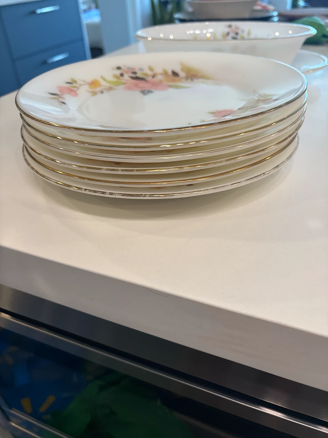 Stone pearl Dinner set with matching serving and rice plate - photo 3