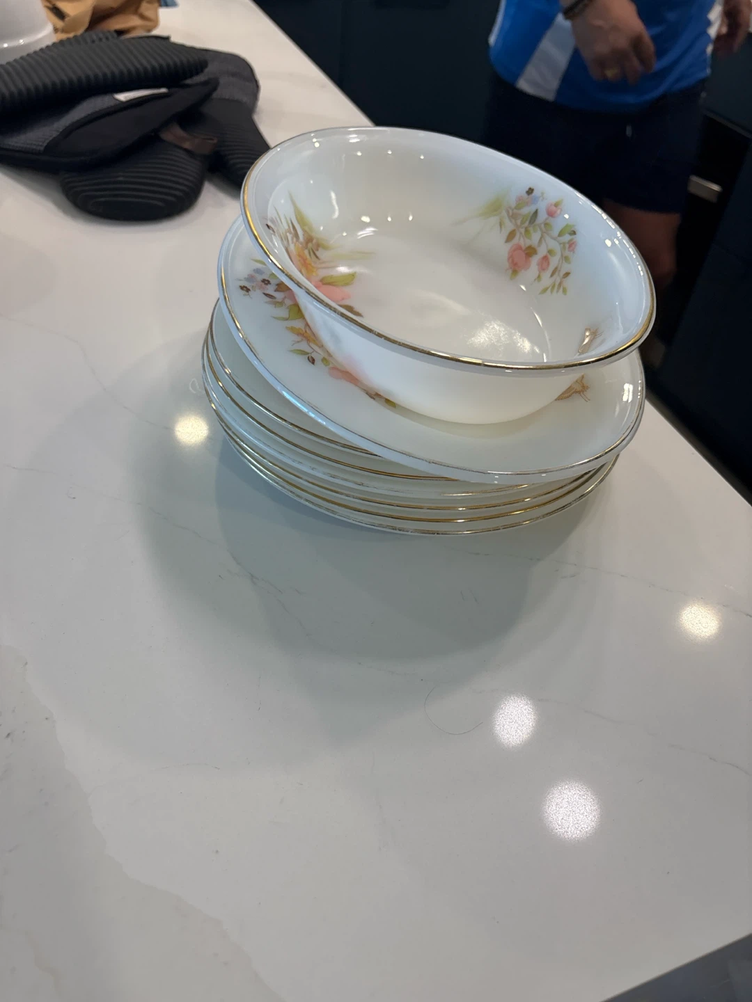 Stone pearl Dinner set with matching serving and rice plate - photo 4