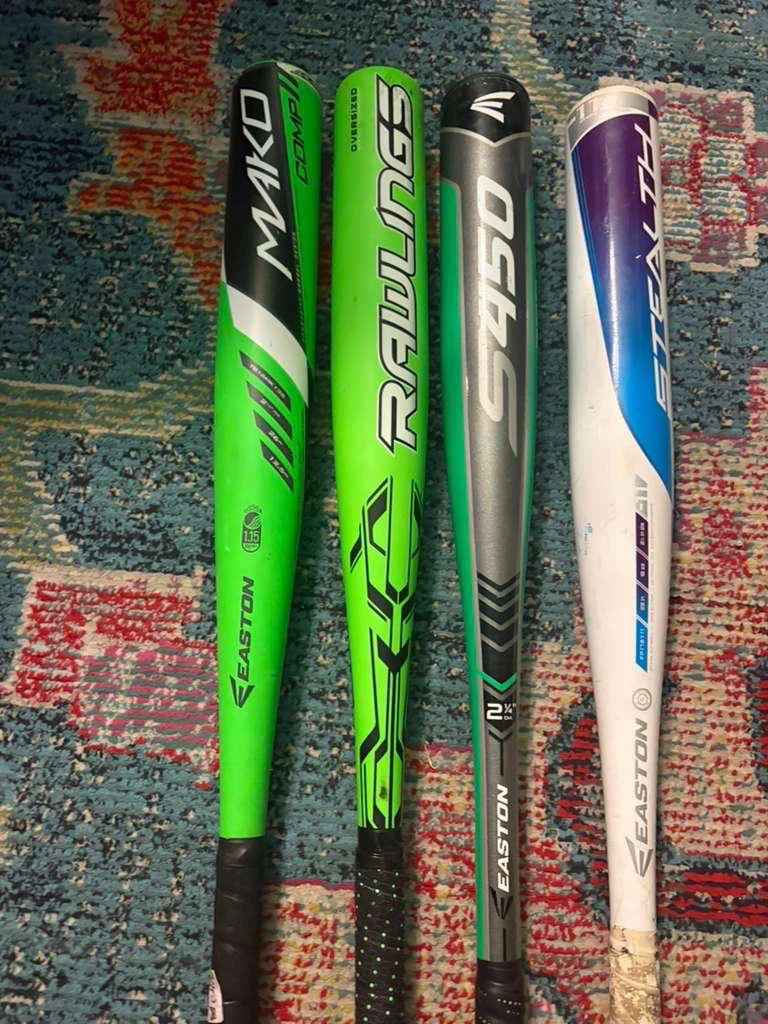 Set of 4 Baseball Bats Easton and Rawlings - photo 3