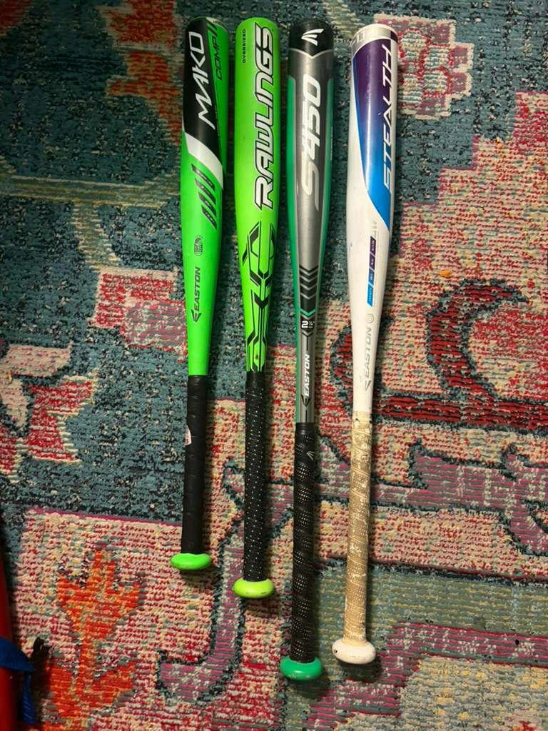 Set of 4 Baseball Bats Easton and Rawlings - photo 5