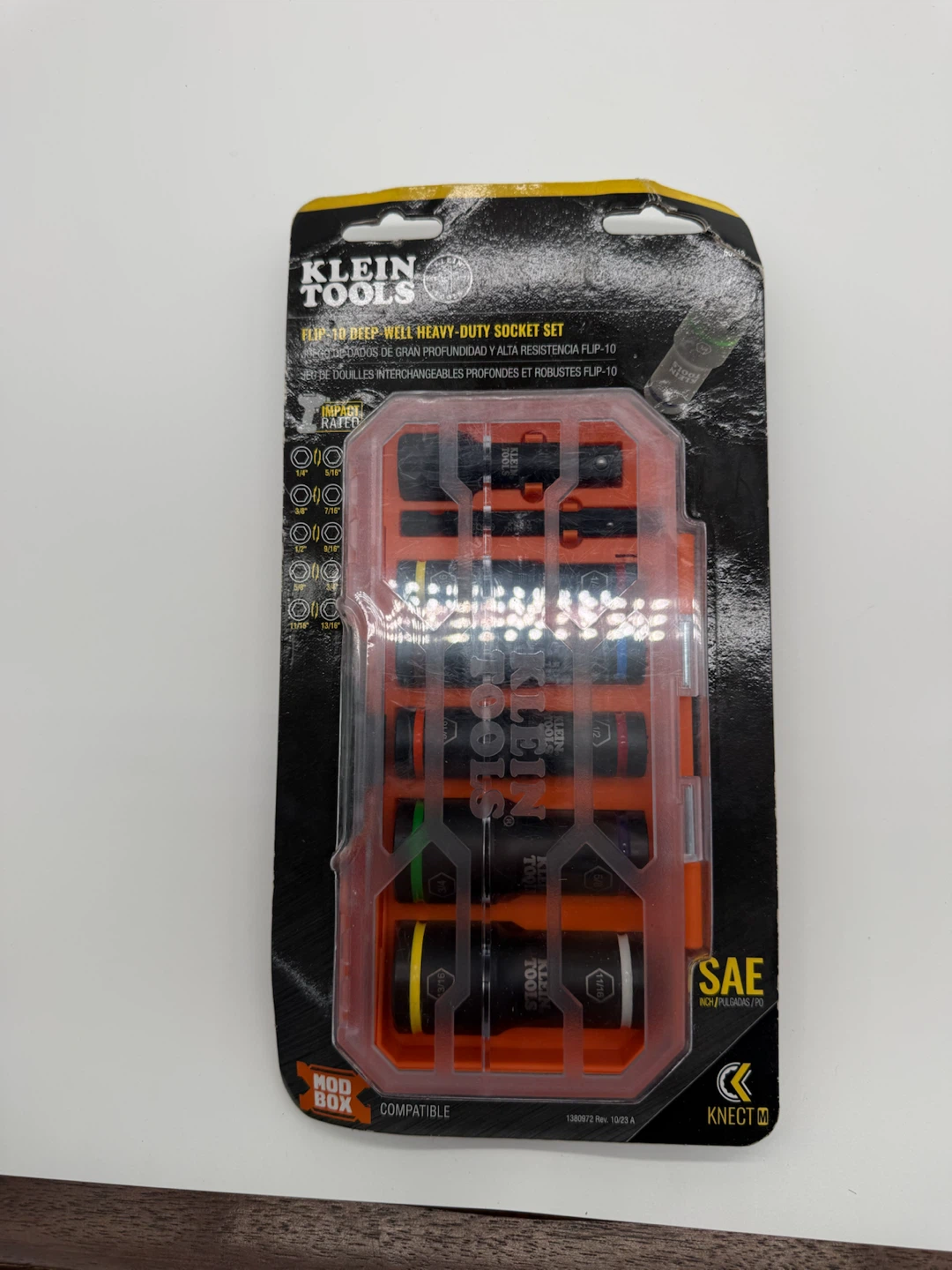 Klein Tools KNECT Heavy Duty Impact Socket Set, SAE, 8-Piece - photo 3