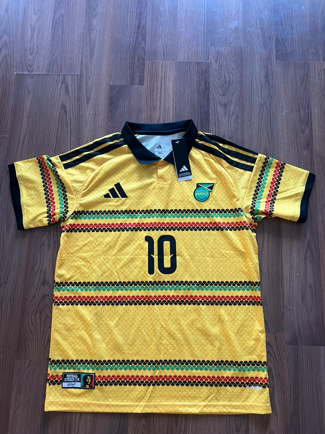 NWT Adidas Jamaica National Football Team Marley Jersey XL