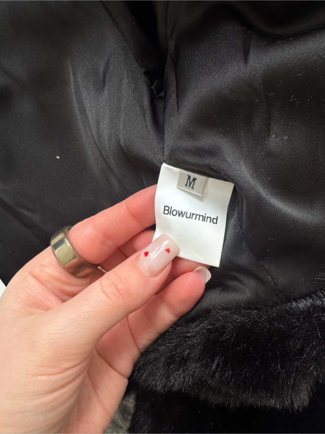 Black Faux Fur Cropped Jacket - photo 2