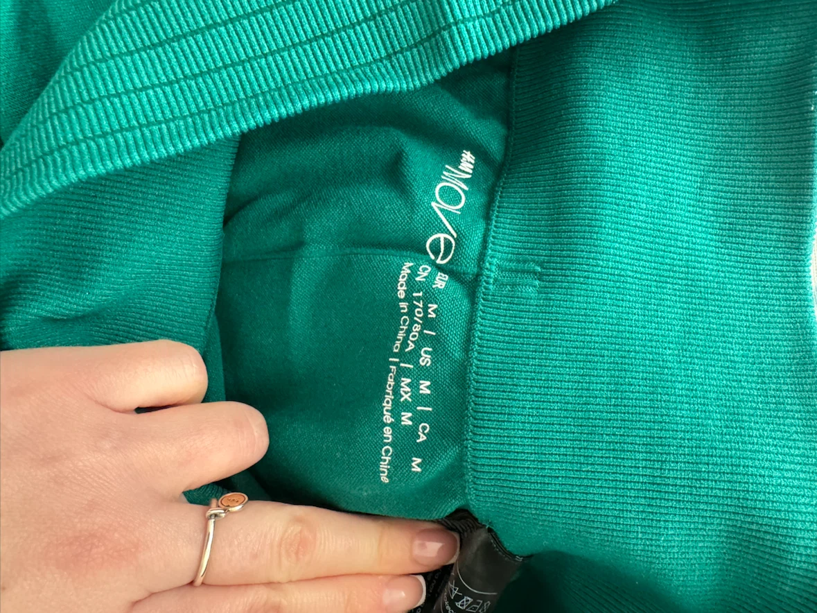 H&M Move Green Seamless Leggings - photo 3
