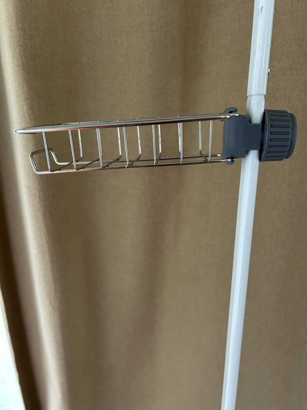 Adjustable Shower Pole Basket Attachment