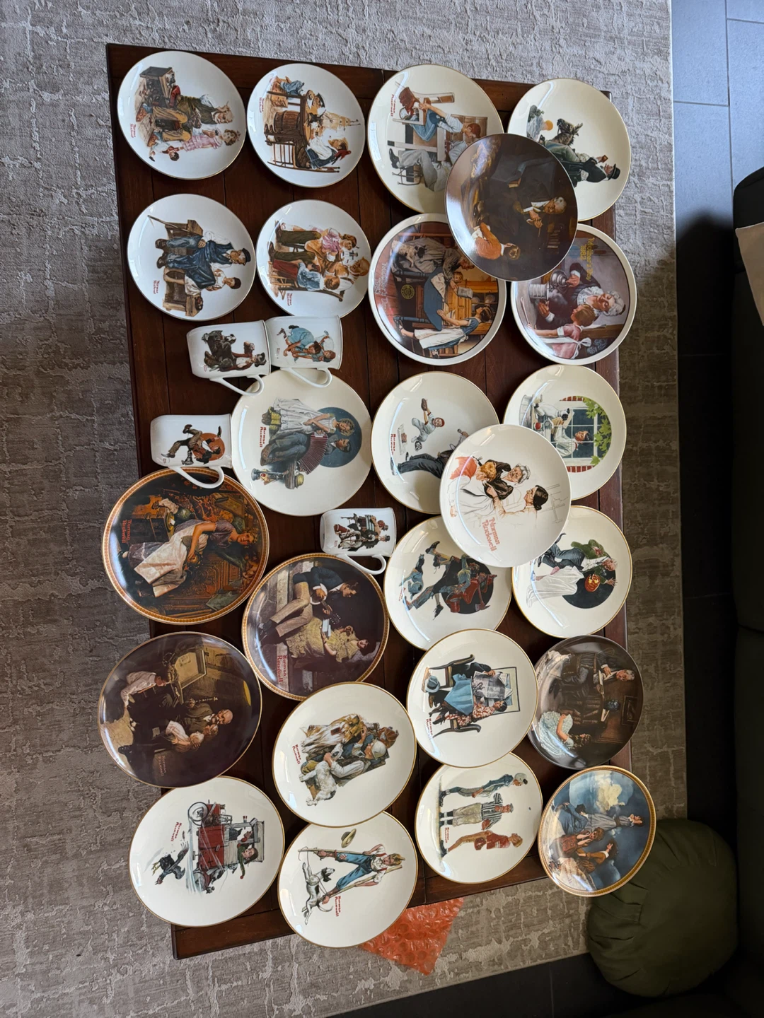 Norman Rockwell Collector Plates Set