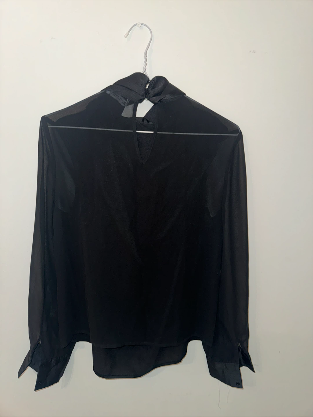 Zara Black Bow Blouse - photo 3