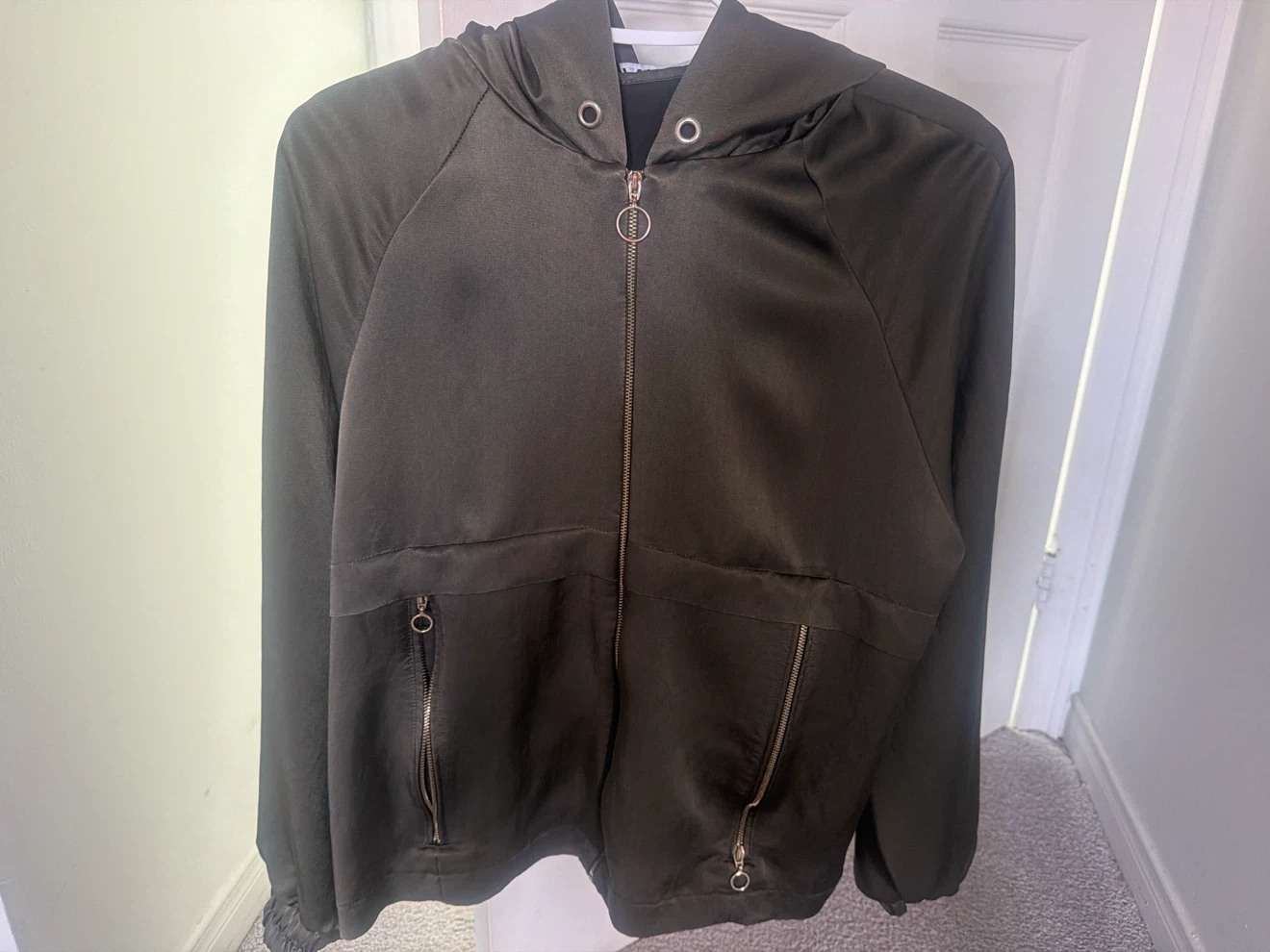 Zara Hooded Jacket - Olive Green
