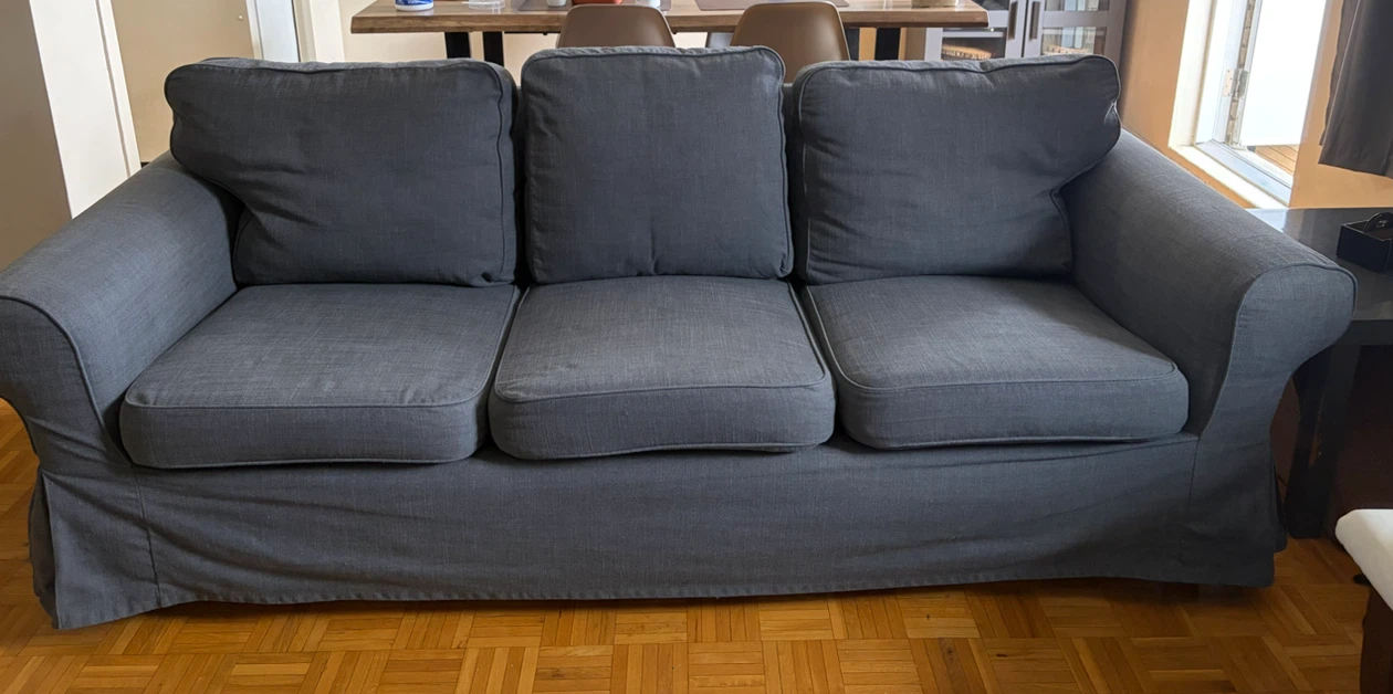 3-Seat Sofa with Removable Washable Covers