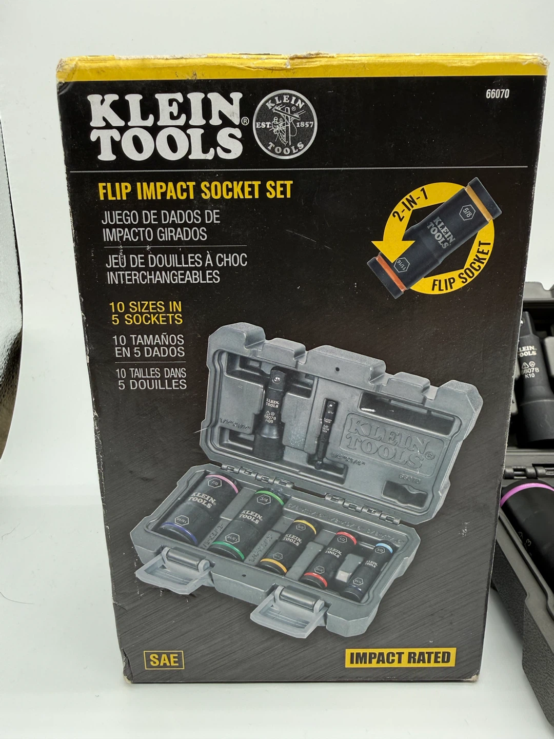 Klein Tools 66070 Flip Impact Socket Set, 7-Piece