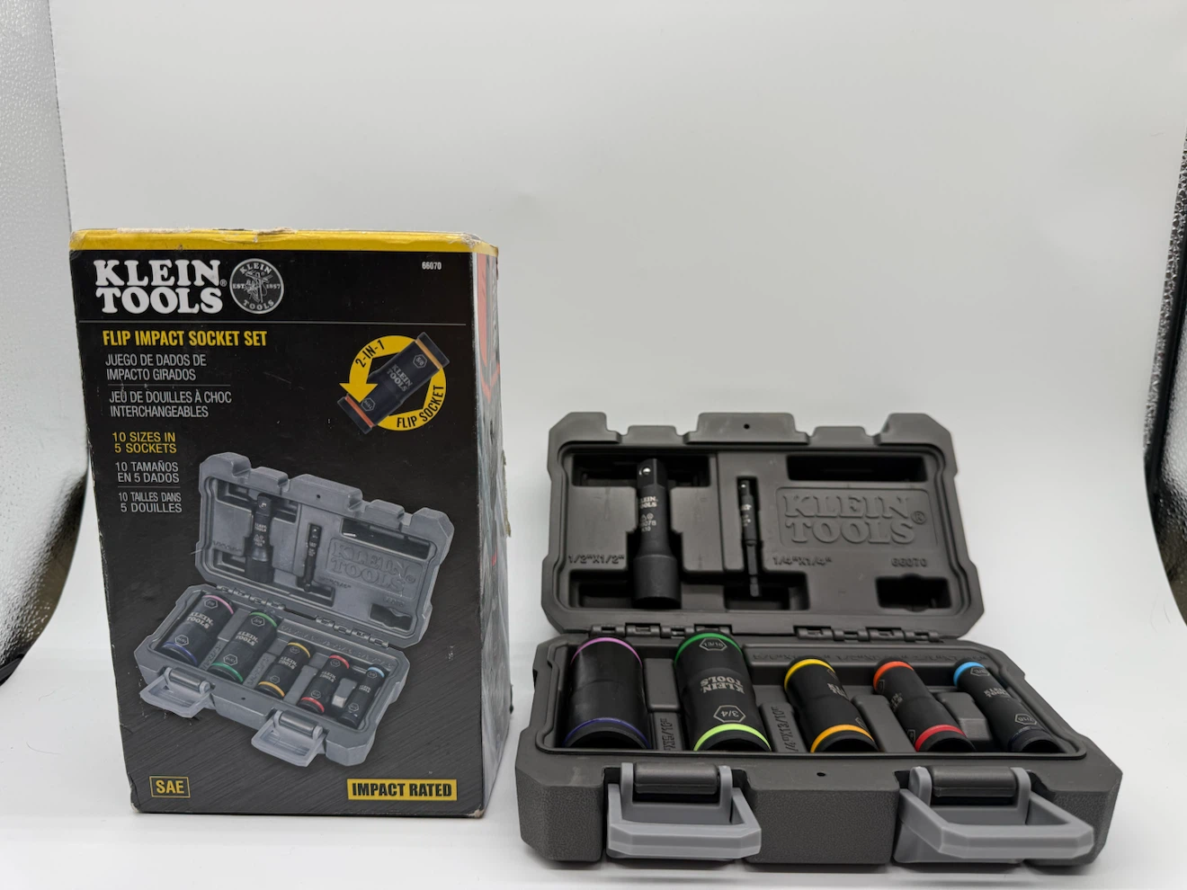 Klein Tools 66070 Flip Impact Socket Set, 7-Piece - photo 2