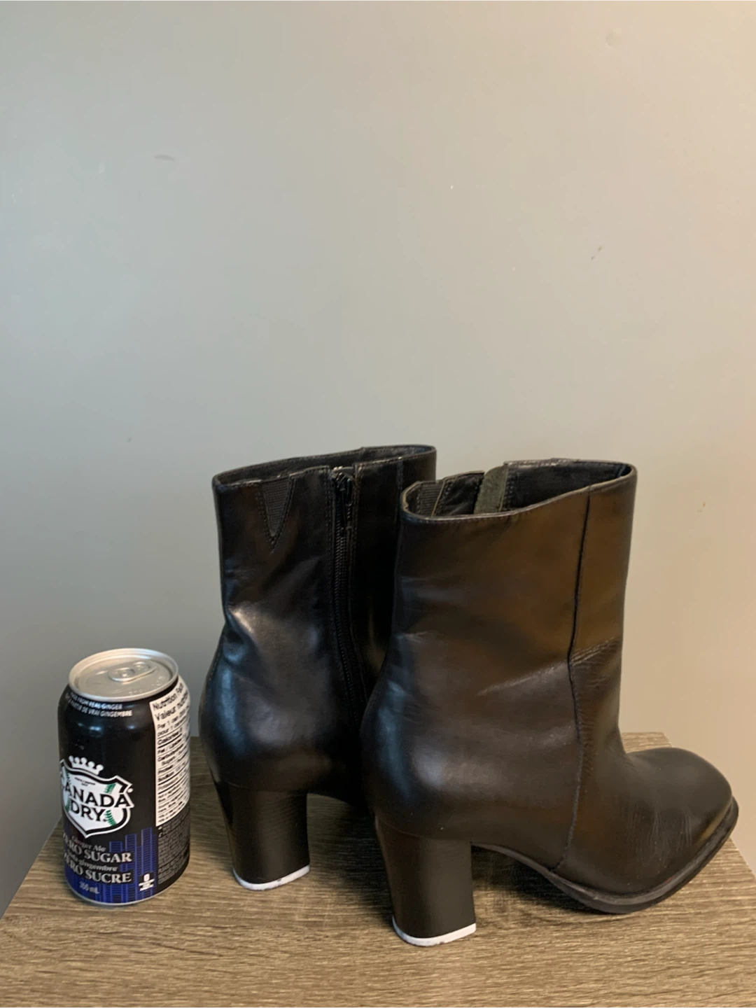 Naturalizer Black Leather Ankle Boots - photo 3