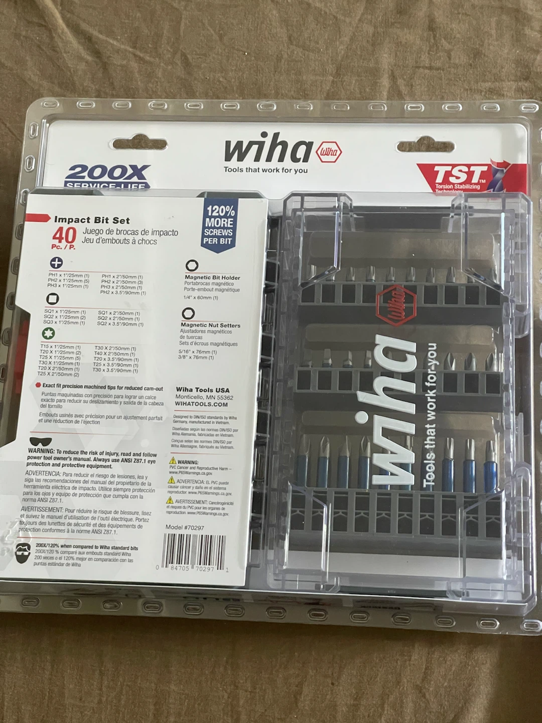 Wiha 40-Piece Impact Bit Set - photo 2