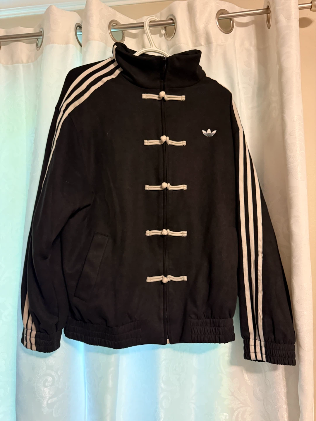 Unisex Adidas Black suede Jacket