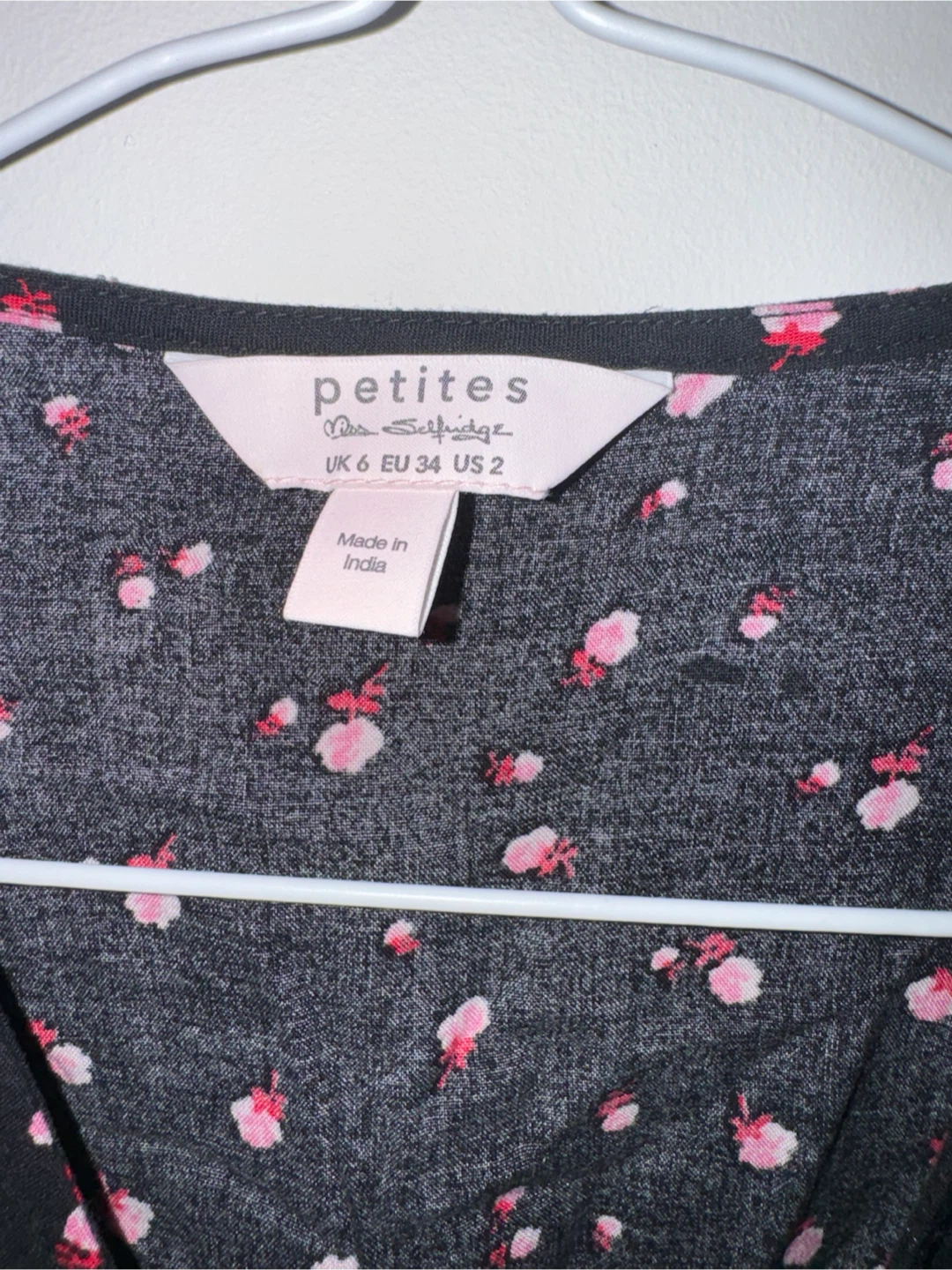 Black Floral Wrap Dress - photo 2