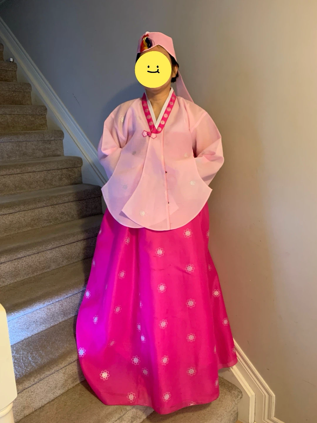 Pink and Hot Pink Hanbok Dress Set